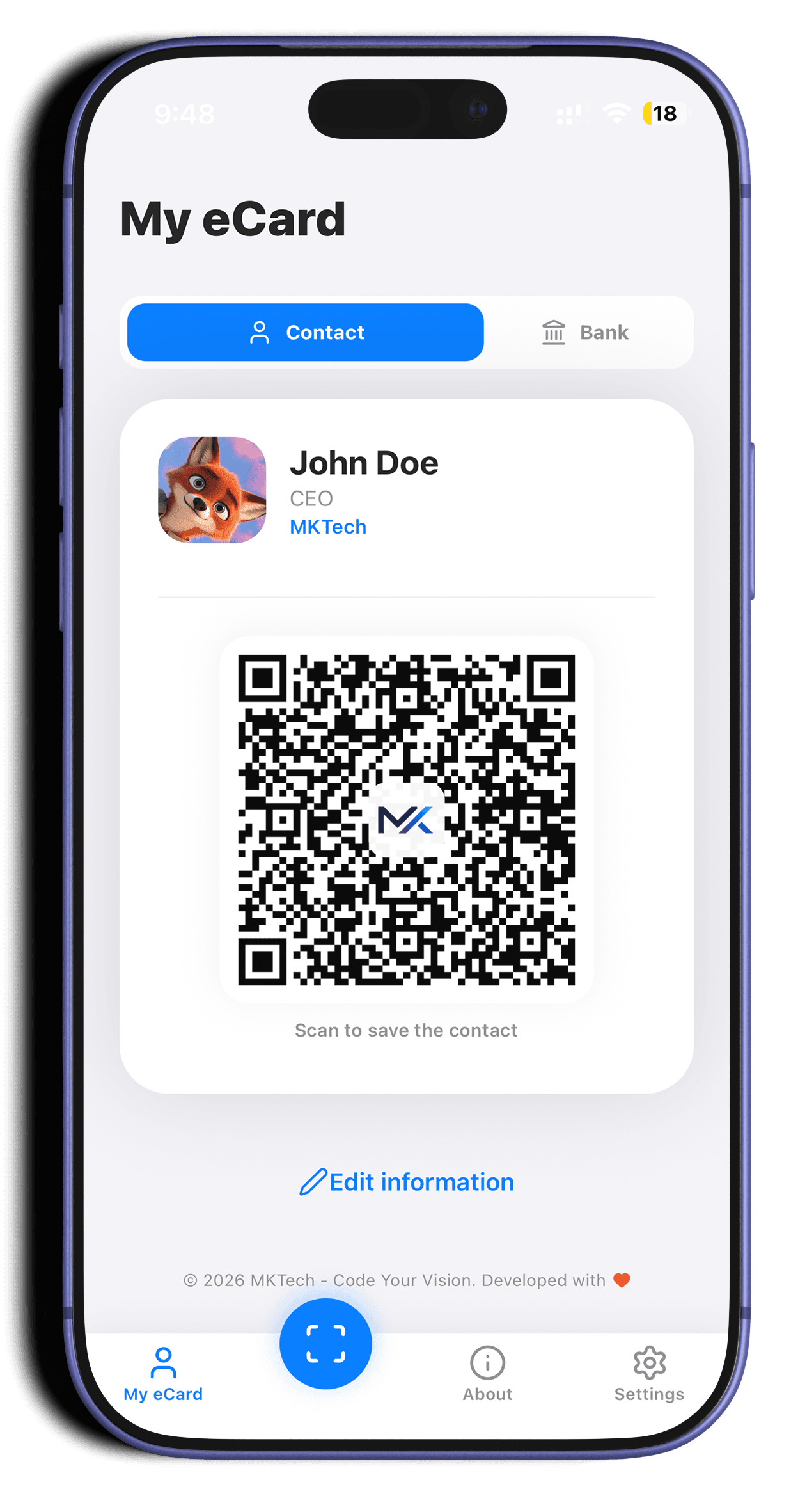 Mã QR vCard